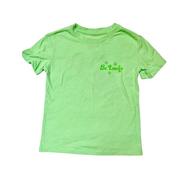 Cat & Jack Basketball Shamrock Graphic Tee Size 5 - Picture 1 of 6